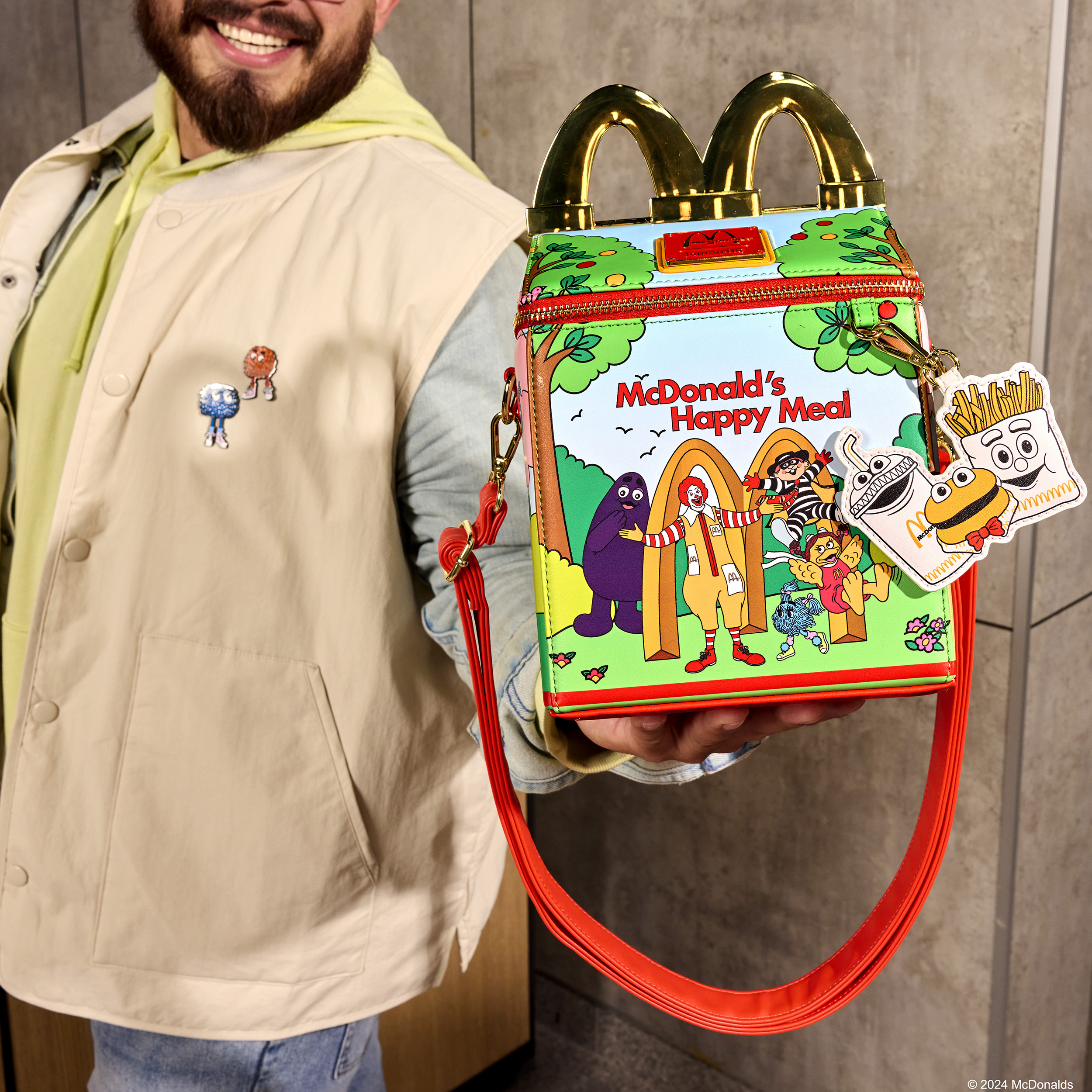 Buy Mcdonald S Vintage Happy Meal Figural Crossbody Bag At Loungefly