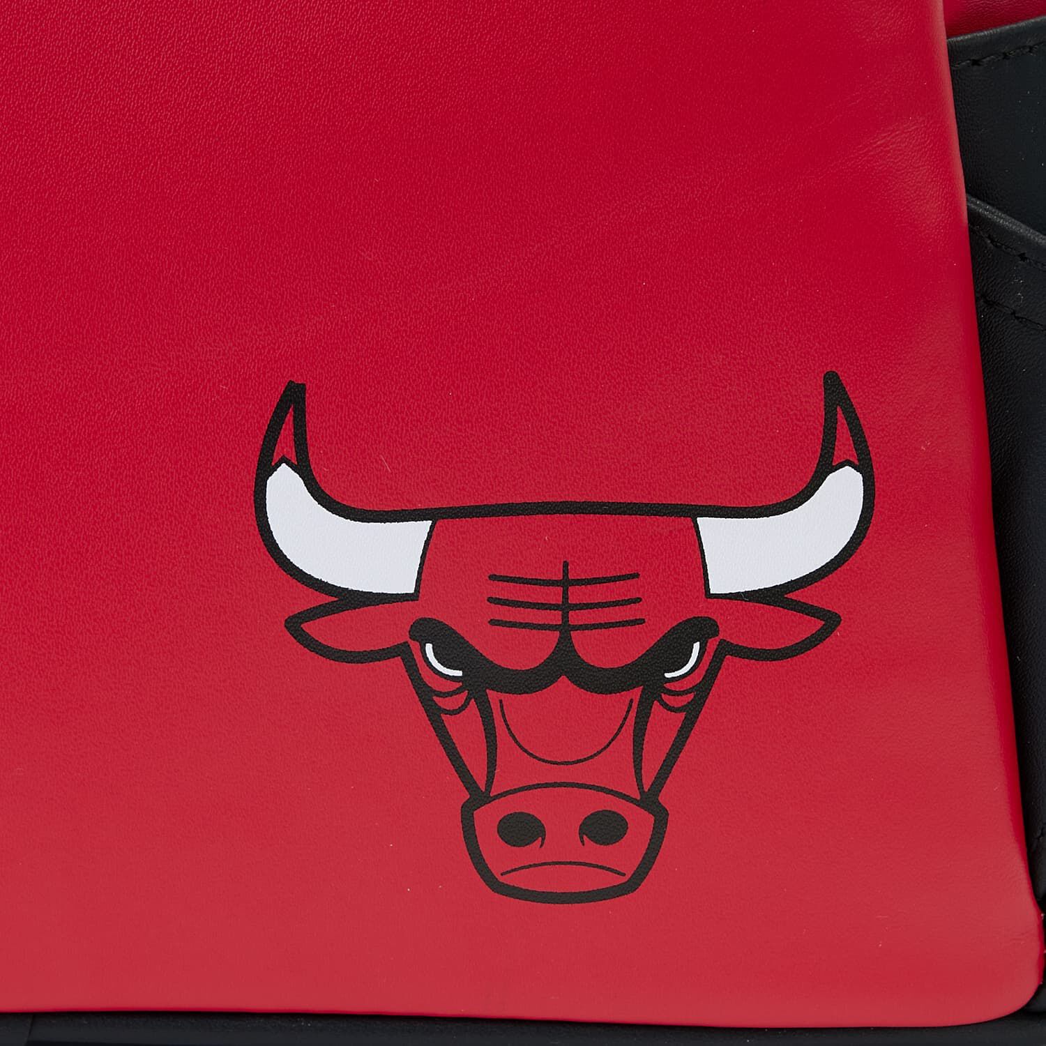 【Lounge Fly】NBA Chicago Bulls Patch Icons Mini Backpack NBA Chicago Bulls Patch Icons Mini Backpack | Loungefly