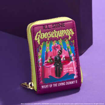 Goosebumps Night Of The Living Dummy Book Cover Accordion Zip Around Wallet, Image 2