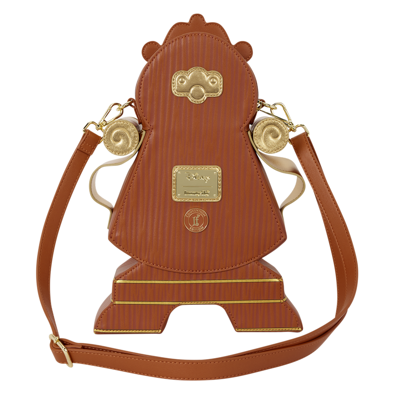 D23 Exclusive Beauty and the Beast Cogsworth Figural Crossbody Bag, , hi-res view 4