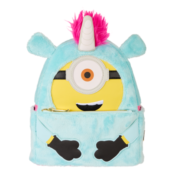 Minions Fluffy Unicorn Exclusive Costume Plush Mini Backpack, Image 1
