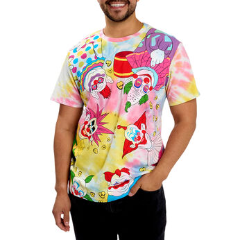 Killer Klowns from Outer Space Tie-Dye Unisex Tee, Image 1