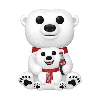 Pop! Coca-Cola Polar Bear with Cub, Image 1