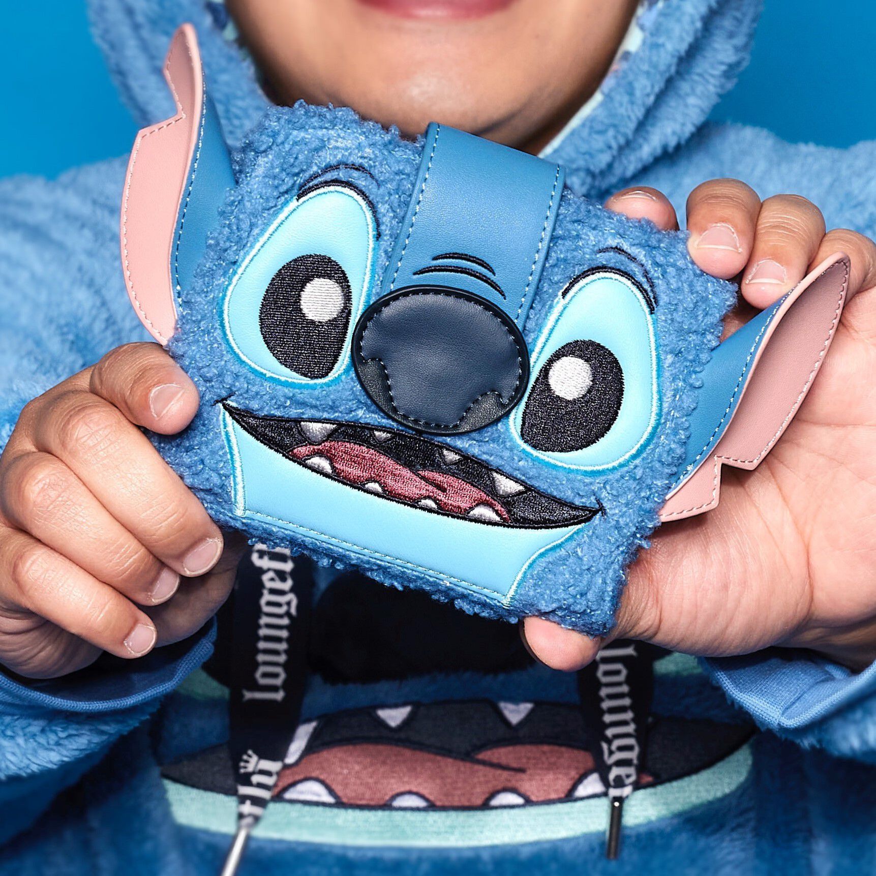 Buy Stitch Plush Sherpa Cosplay Bifold Wallet at Loungefly
