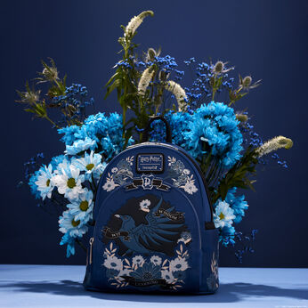 Harry Potter Ravenclaw House Floral Tattoo Mini Backpack, Image 2