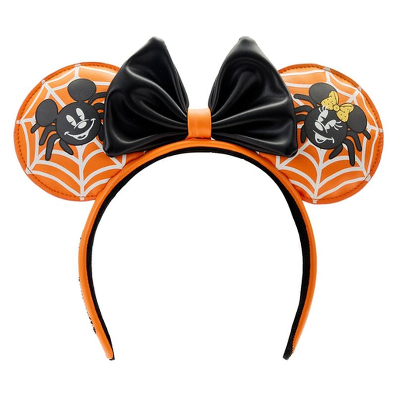 Stitch Shoppe Mickey & Minnie Mouse Spider Glow Ear Headband, , hi-res image number 1