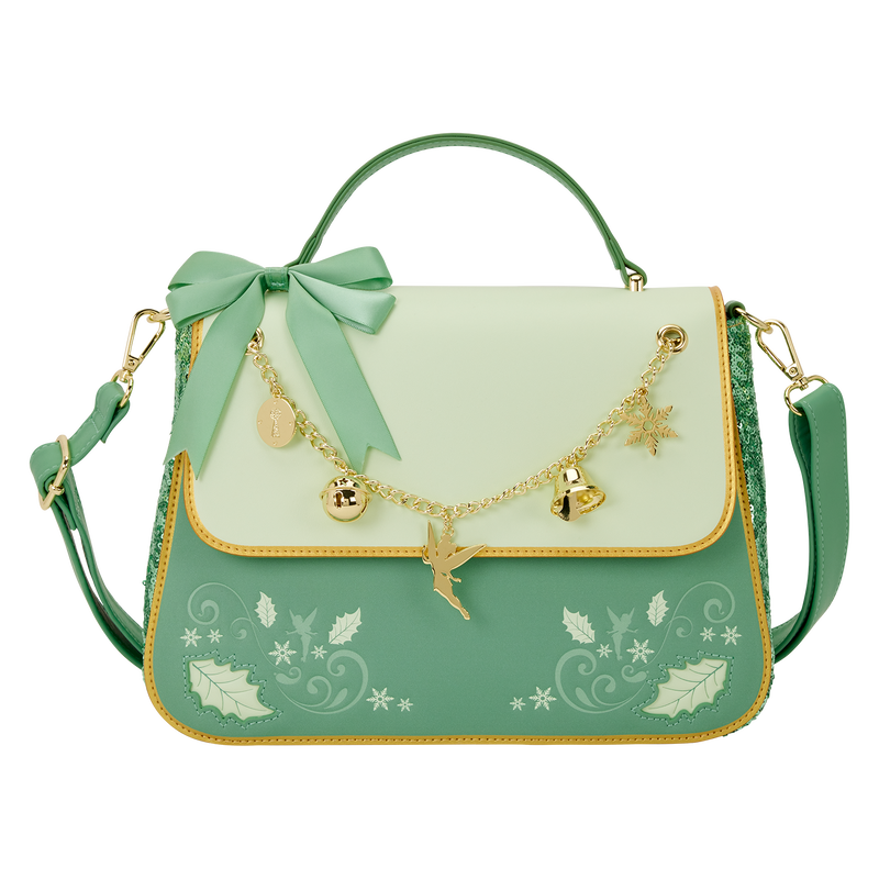 Peter Pan Tinker Bell Holiday Sequin Crossbody Bag with Charms, , hi-res view 1