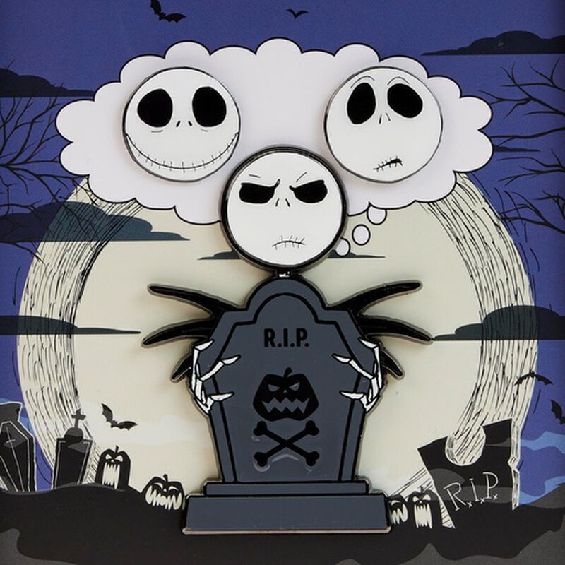 The Nightmare Before Christmas Jack Skellington Mixed Emotions Pin Set, , hi-res image number 5