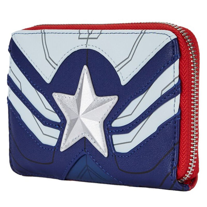 Falcon Captain America Cosplay Zip Around Wallet, , hi-res view 3