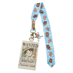 One Piece 25th Anniversary Luffy Wanted Poster Lanyard with Card Holder, , hi-res view 1