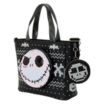 The Nightmare Before Christmas Jack Skellington Reversible Sequins Tote Crossbody Bag with Coin Bag, , hi-res view 8