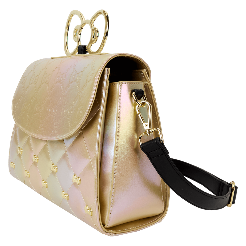 Sanrio Hello Kitty 50th Anniversary Metallic Gold Crossbody Bag, , hi-res view 4