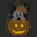 Mickey Mouse Pumpkin Light Up Mini Backpack, , hi-res view 4