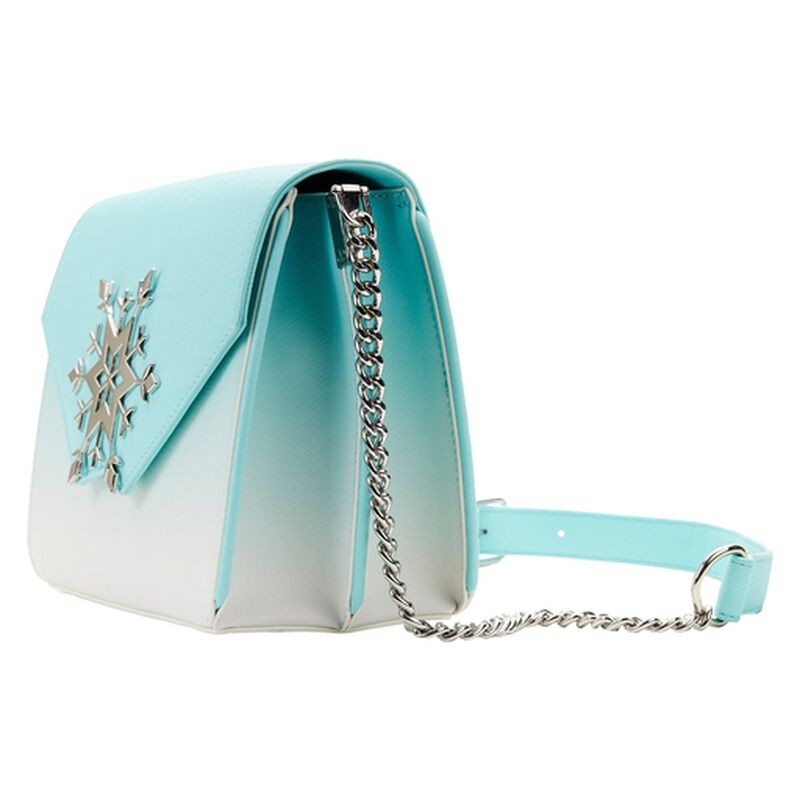 Buy Exclusive - Elsa Snowflake Glitter Crossbody Bag at Loungefly.