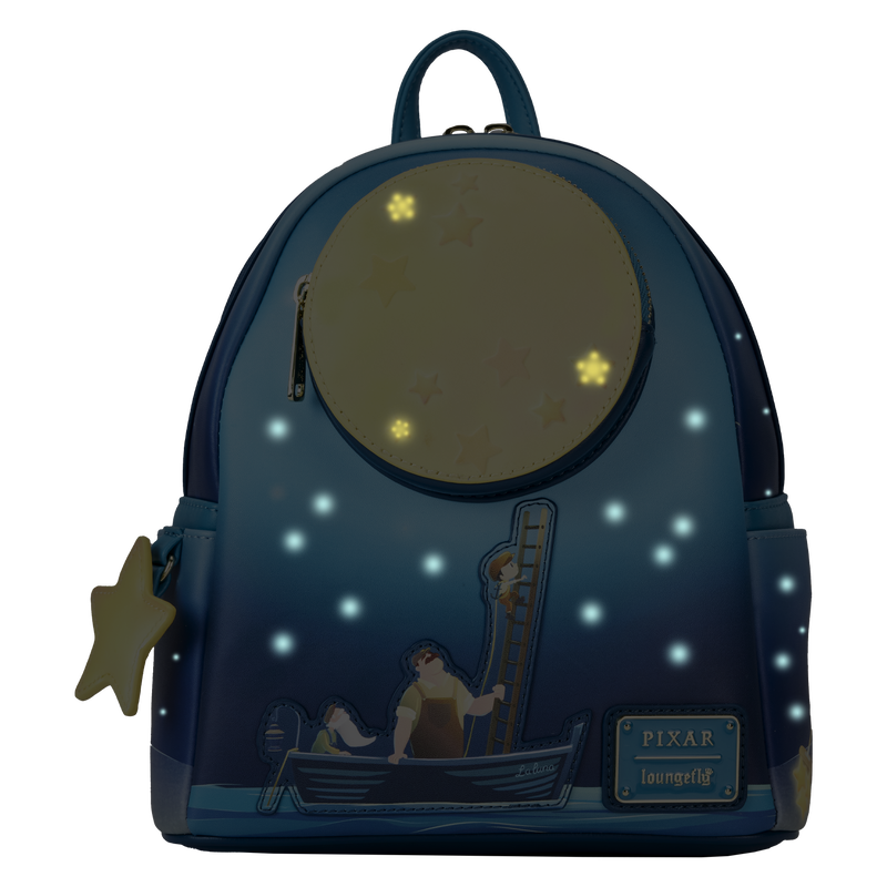 ☆Loungefly☆ピクサー 月と少年 夜光ミニバックパック Pixar Shorts La Luna Moon Light Up Mini Backpack | Loungefly