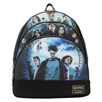 Harry Potter Movie Posters Triple Pocket Mini Backpack, Image 1
