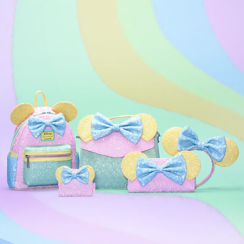 Limited Edition Exclusive - Minnie Mouse Pastel Sequin Mini Backpack, , hi-res view 2