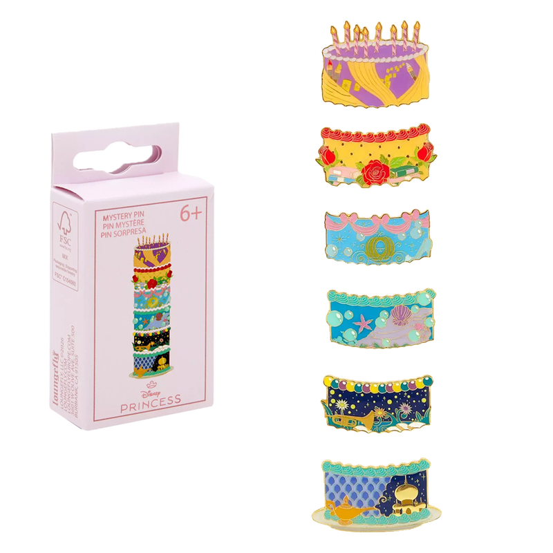 Disney Princess Cake Puzzle Mystery Box Enamel Pin, , hi-res view 1