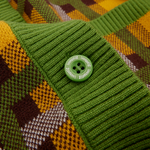 Pluto 95th Anniversary Plaid Knit Cardigan, , hi-res view 7