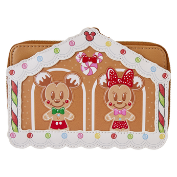 Mickey & Friends Gingerbread House Zip Around Wallet, Image 1