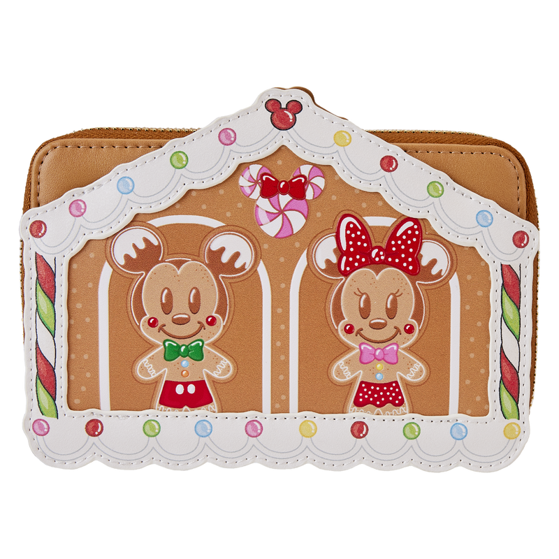 Mickey & Friends Gingerbread House Zip Around Wallet, , hi-res view 1