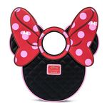 Disney Minnie Mouse Quilted Pink Polka Dot Bow Head Crossbody Bag, , hi-res view 5
