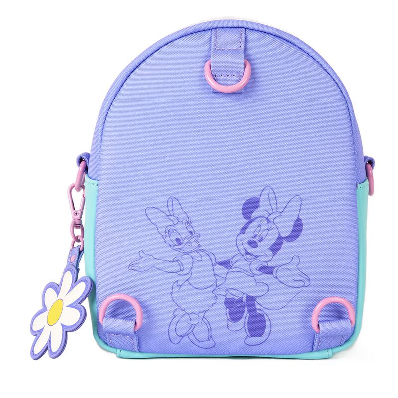 Daisy Duck 85th Anniversary Daisy Duck & Minnie Mouse Convertible Mini Backpack & Crossbody Bag, , hi-res view 6