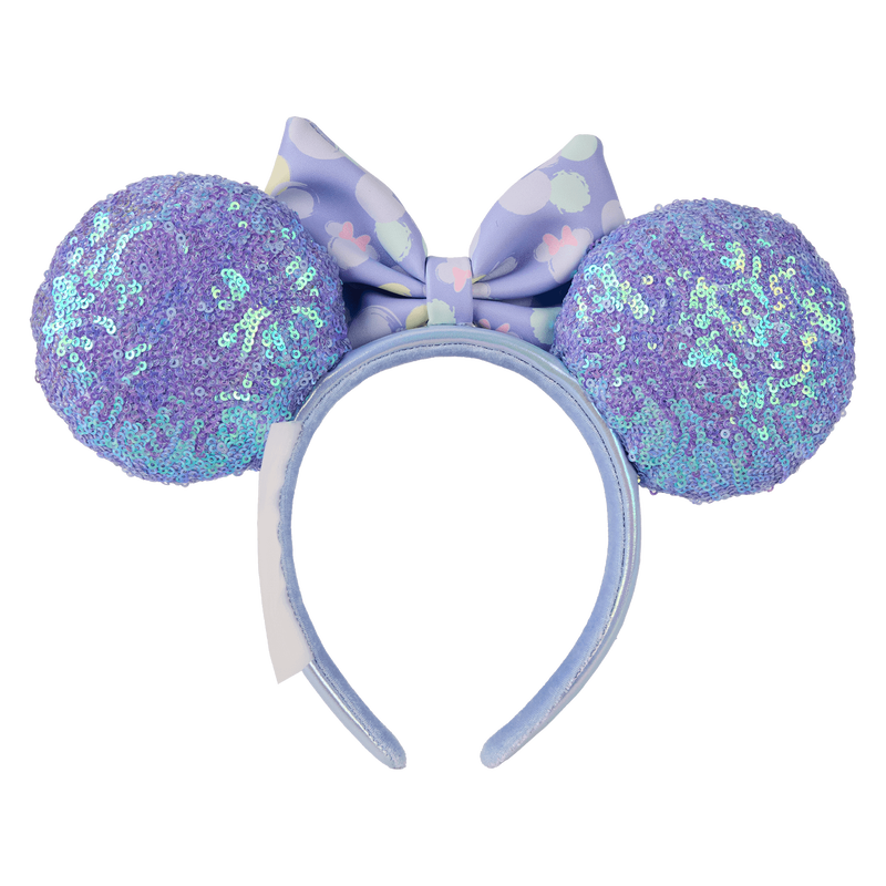 Minnie Mouse Exclusive Iridescent All-Over Print Sequin Ear Headband, , hi-res view 5