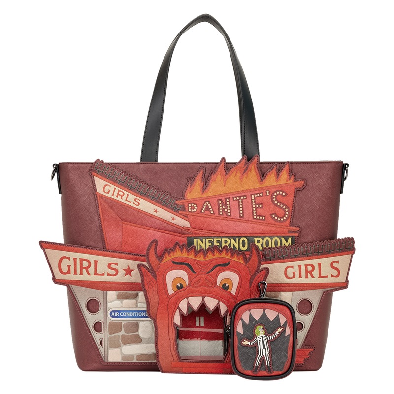 Beetlejuice Dante's Inferno Room Tote Crossbody Bag with Coin Bag, , hi-res view 4