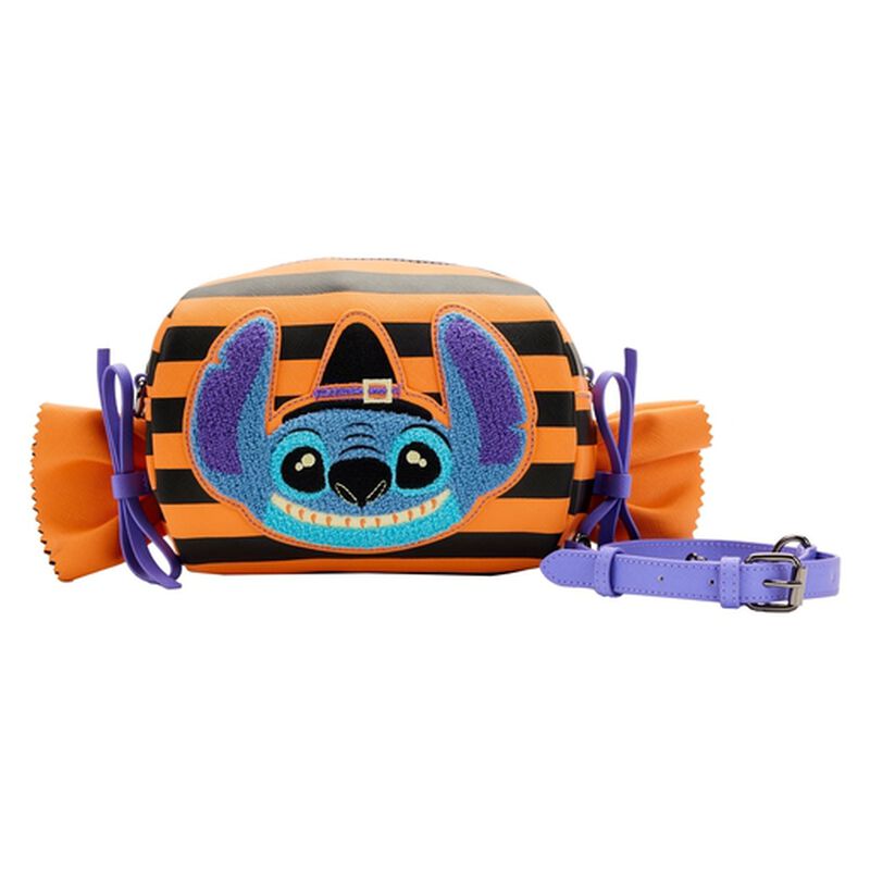 Lilo and Stitch Striped Halloween Candy Wrapper Crossbody Bag, , hi-res image number 1