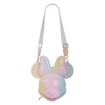 Minnie Mouse Pastel Tie Dye Molded Figural Crossbody Bag