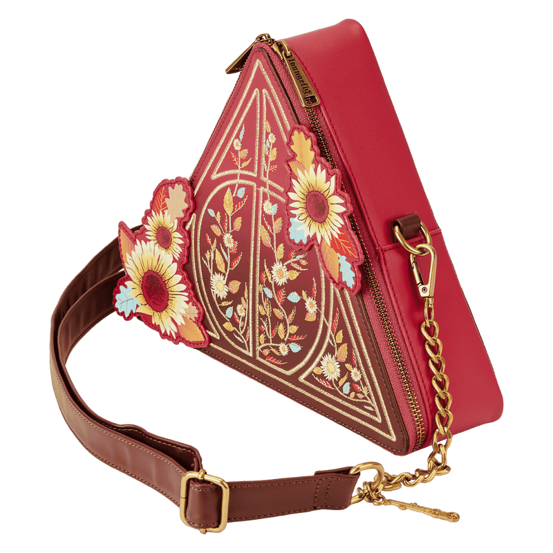 Harry Potter Deathly Hallows Fall Leaves Crossbody Bag, , hi-res view 7