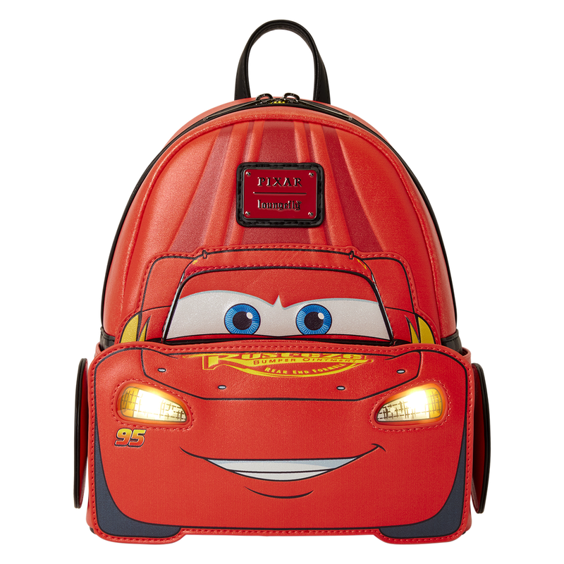 Cars 20th Anniversary Lightning McQueen Cosplay Light-Up Lenticular Mini Backpack, , hi-res view 1