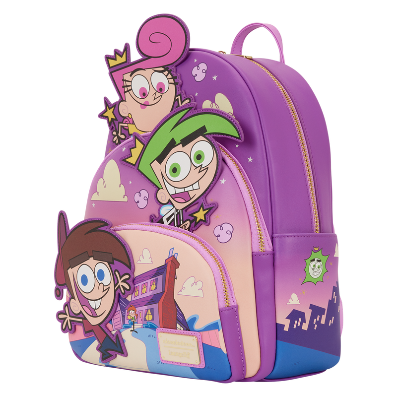 The Fairly OddParents Exclusive Triple Pocket Glow Mini Backpack, , hi-res view 3