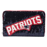 NFL New England Patriots Sequin Zip Around Wallet, , hi-res view 1