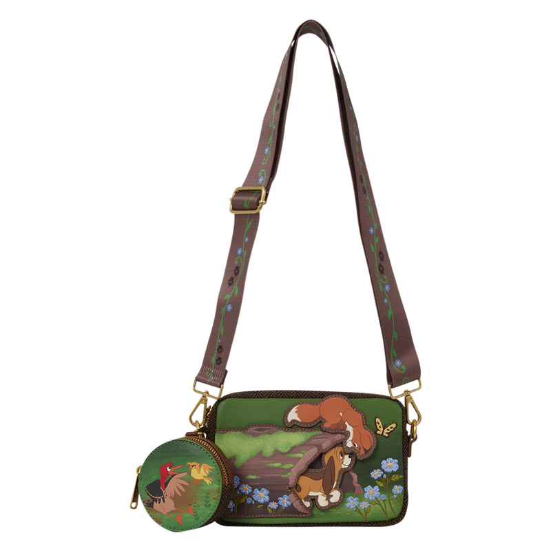 The Fox and the Hound Tod & Copper Sling Crossbody Bag with Coin Bag, , hi-res view 1