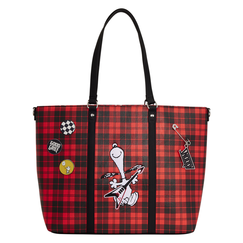 Peanuts Punk Snoopy Grunge Tote Crossbody Bag, , hi-res view 1