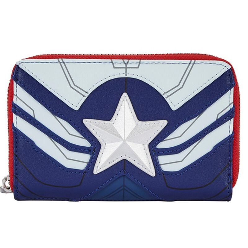 Falcon Captain America Cosplay Zip Around Wallet, , hi-res view 1