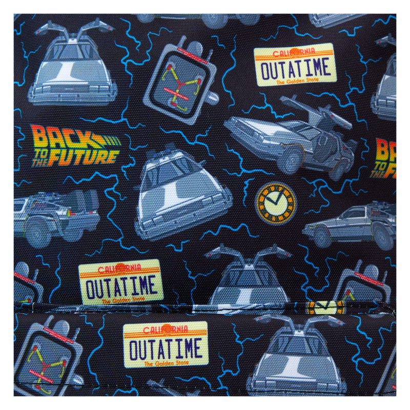 Back To The Future 40th Anniversary All-Over Print Nylon Full-Size Backpack, , hi-res view 7