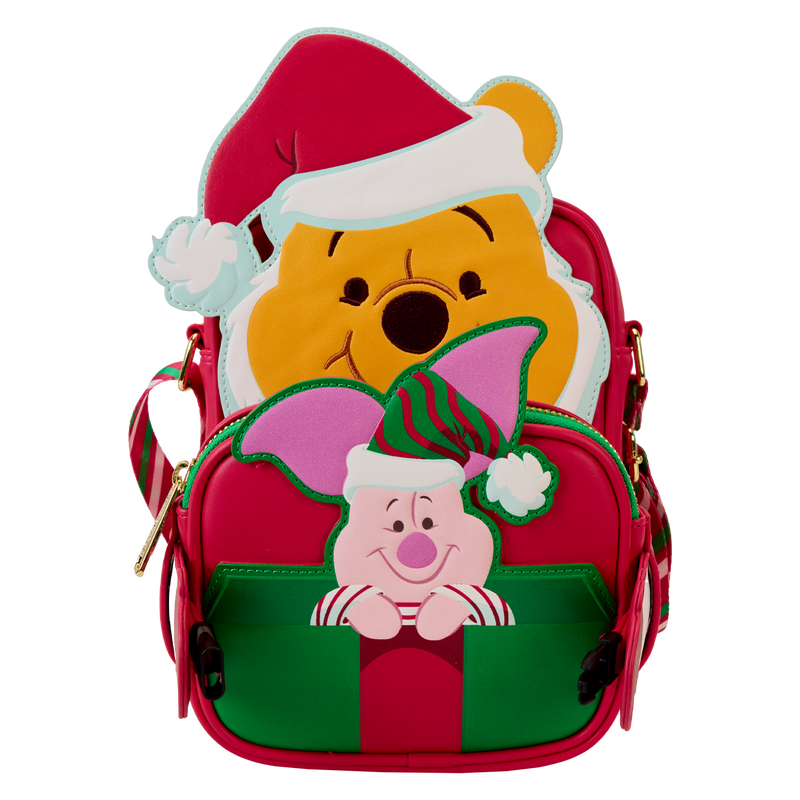 Winnie The Pooh & Piglet Santa Crossbuddies&reg; Cosplay Crossbody Bag With Coin Bag, , hi-res view 3