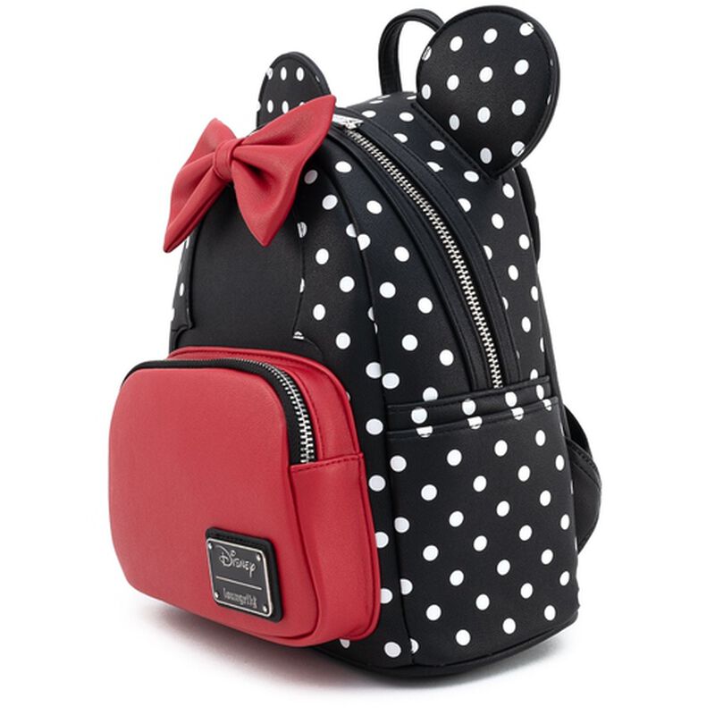 Disney Minnie Mouse Black & White Polka Dot Cosplay Mini Backpack, , hi-res view 2