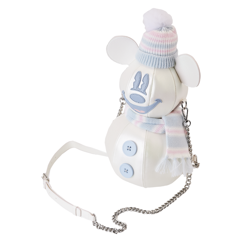 Stitch Shoppe Mickey Mouse Exclusive Winter Snowman Iridescent Figural Crossbody Bag, , hi-res view 3