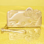 Sanrio Exclusive Hello Kitty 50th Anniversary Gold Wristlet Wallet LFlifestyle1 view 2