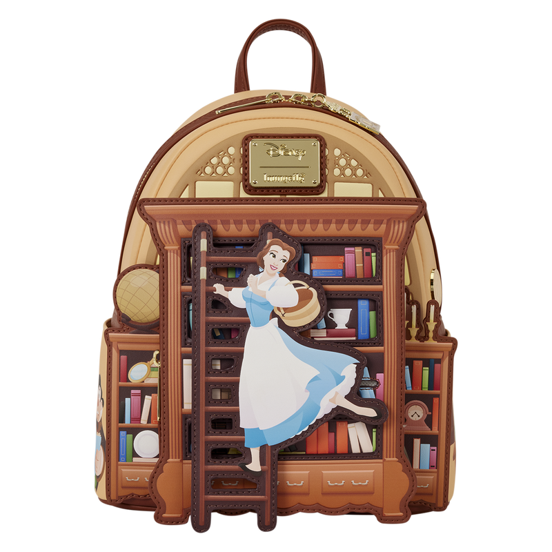D23 Exclusive Beauty and the Beast Belle Book Shop Mini Backpack, , hi-res view 1