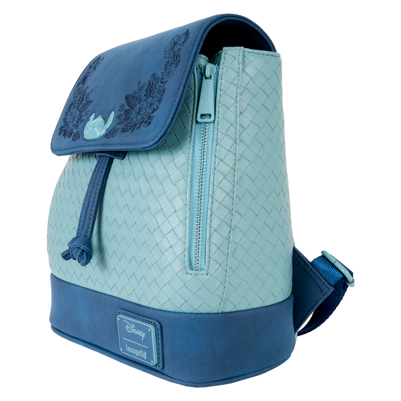 Stitch Embroidered Woven Drawstring Mini Backpack, , hi-res view 3