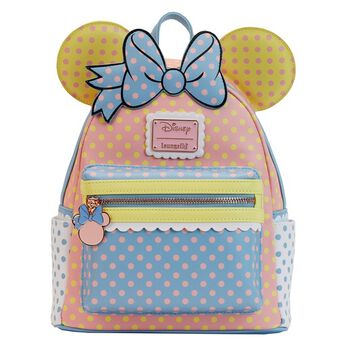 Minnie Mouse Pastel Polka Dot Mini Backpack, Image 1