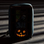 Halloween Michael Myers Pumpkin Glow Accordion Zip Around Wallet, , hi-res view 3