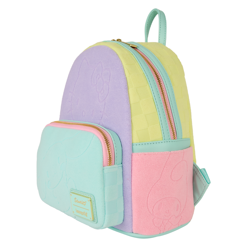 SDCC Limited Edition Hello Kitty & Friends Color Block Terry Cloth Mini Backpack, , hi-res view 3