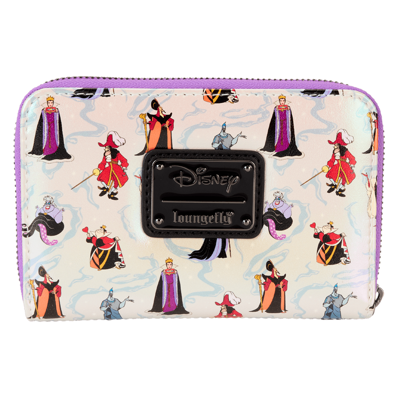 Buy Disney Villains Iridescent All Over Print Zip Around Wallet at Loungefly