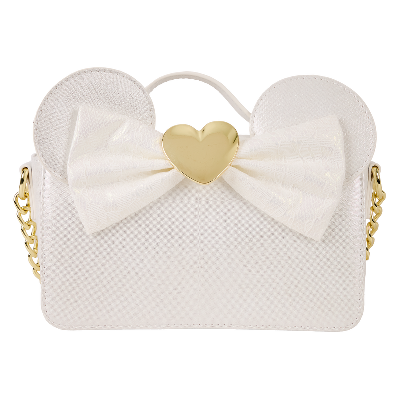 Minnie Mouse Iridescent Lace Wedding Crossbody Bag, , hi-res view 1